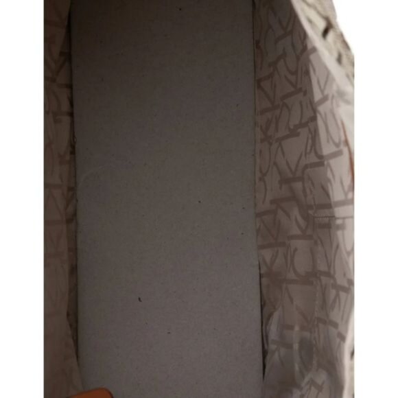 NEW VTG Calvin Klein 205W39NYC Top Handle Tote Bag Tan/Brown Logo Canvas Purse - Picture 6 of 7